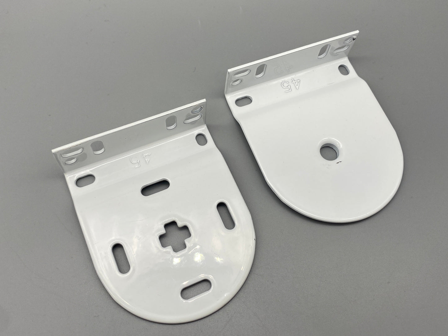 Pair of Replacement Roller Blinds Brackets Set - Metal Brackets - for 45mm System - Parts4Blinds
