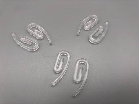 Clear Plastic Curtain Hooks - Standard Size - Durable Heavy Duty - Parts4Blinds