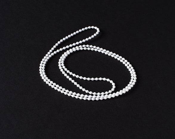 Endless White Plastic Chain for Roller & Roman Blinds - No.10 Bead Size: 4.5mm - Loop - Parts4Blinds