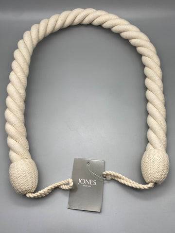 Pair of Cotton Twisted Contemporary Tie Backs - by Jones® - Pair - Parts4Blinds