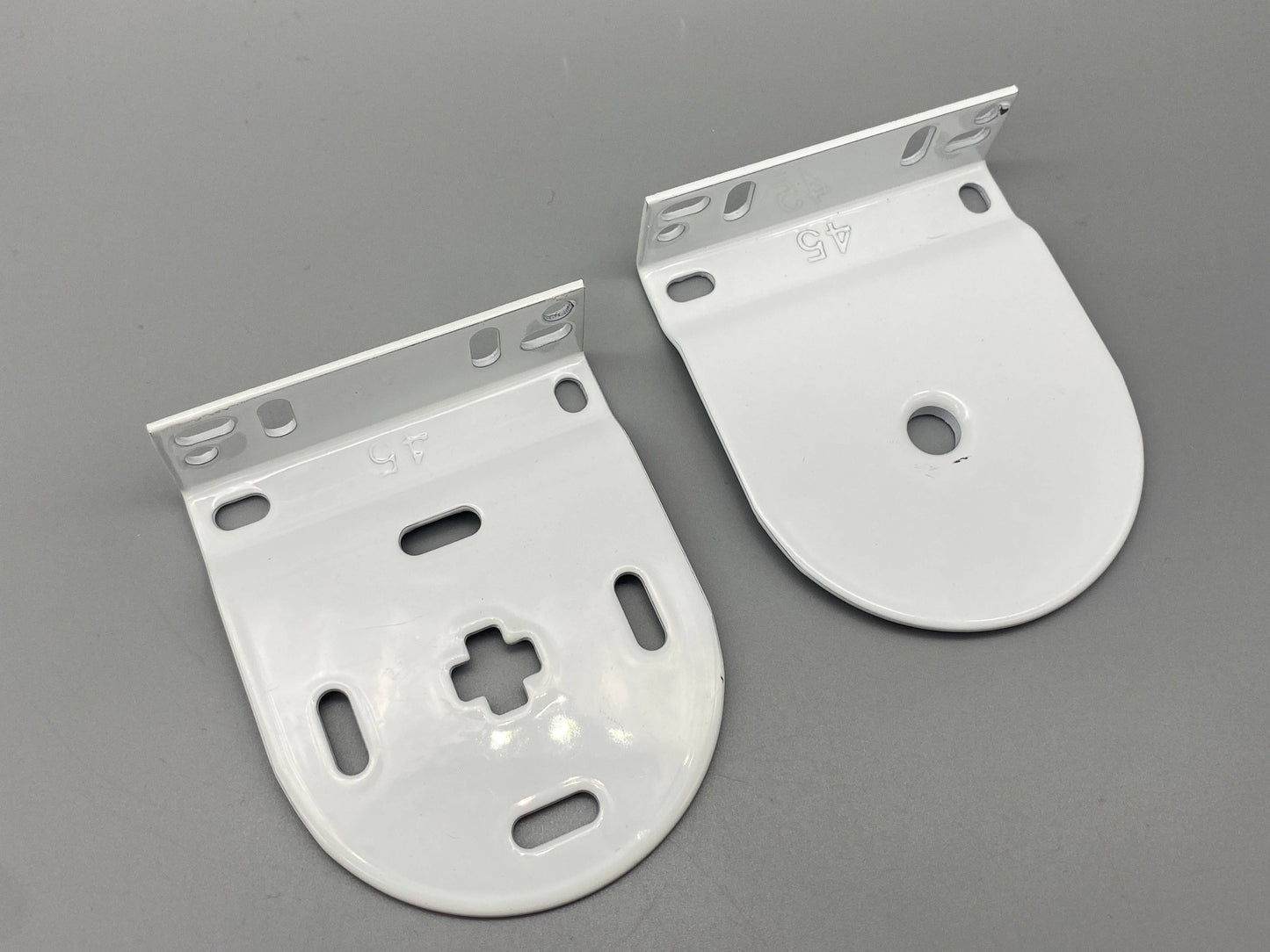 Pair of Replacement Roller Blinds Brackets Set - Metal Brackets - for 45mm System - Parts4Blinds