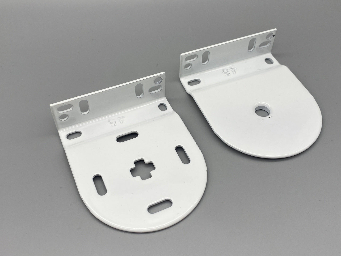 Pair of Replacement Roller Blinds Brackets Set - Metal Brackets - for 45mm System - Parts4Blinds