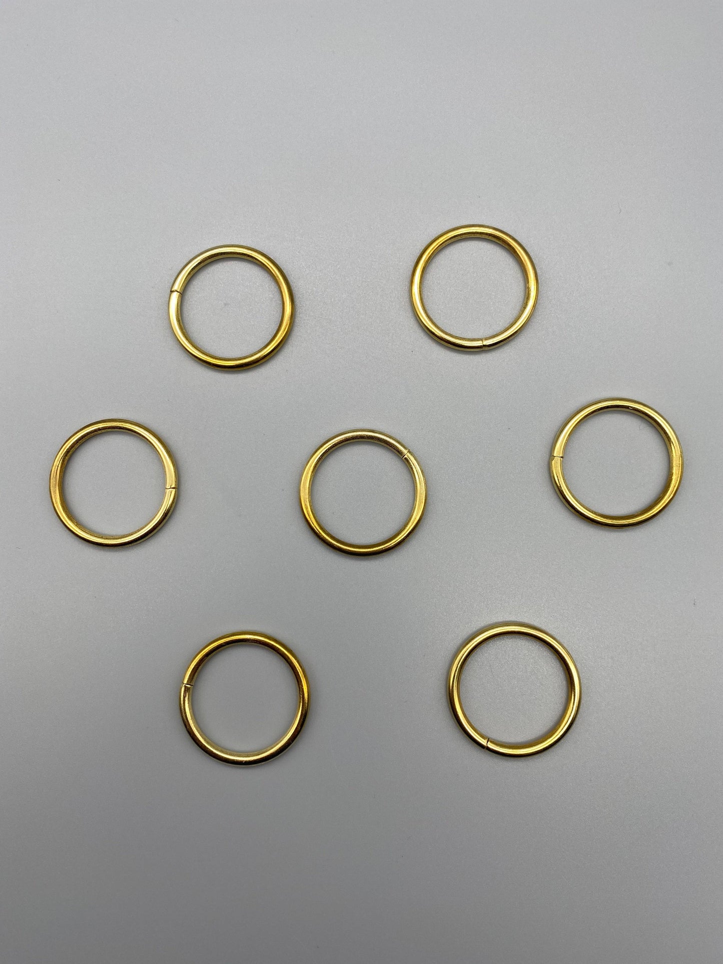 Gold Metal Rings - Inner Diameter 15mm - Pack of 50pcs - Parts4Blinds
