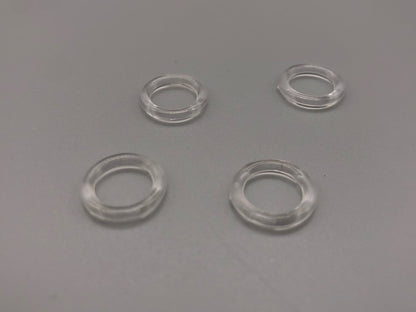 Roman Blinds Rings - Various Sizes - Clear & White Colour - Pack of 100pcs - Parts4Blinds
