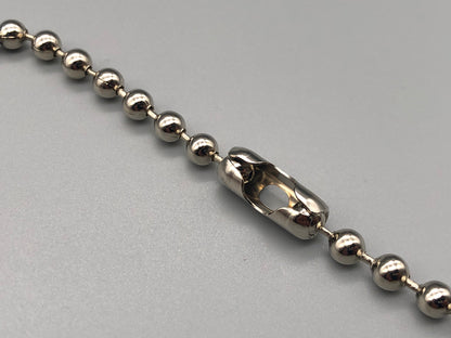 Silver Metal Chain for Vertical Blinds - No.6 Bead Size: 3.2mnm + Free Connector - Parts4Blinds