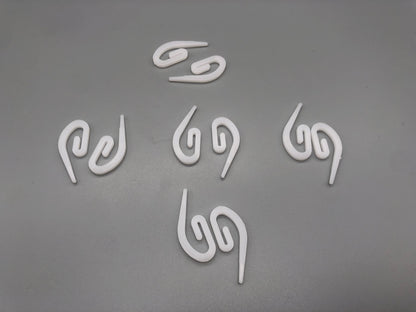 Heavy Duty Curtain Hooks - Durable Plastic Various Pack Sizes - White - Parts4Blinds