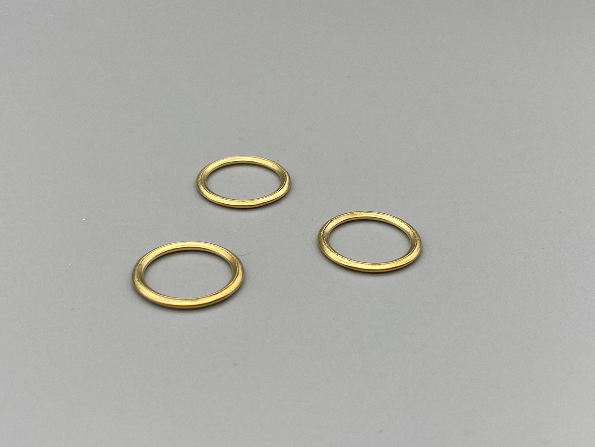 Gold Metal Rings - Inner Diameter 15mm - Pack of 50pcs - Parts4Blinds