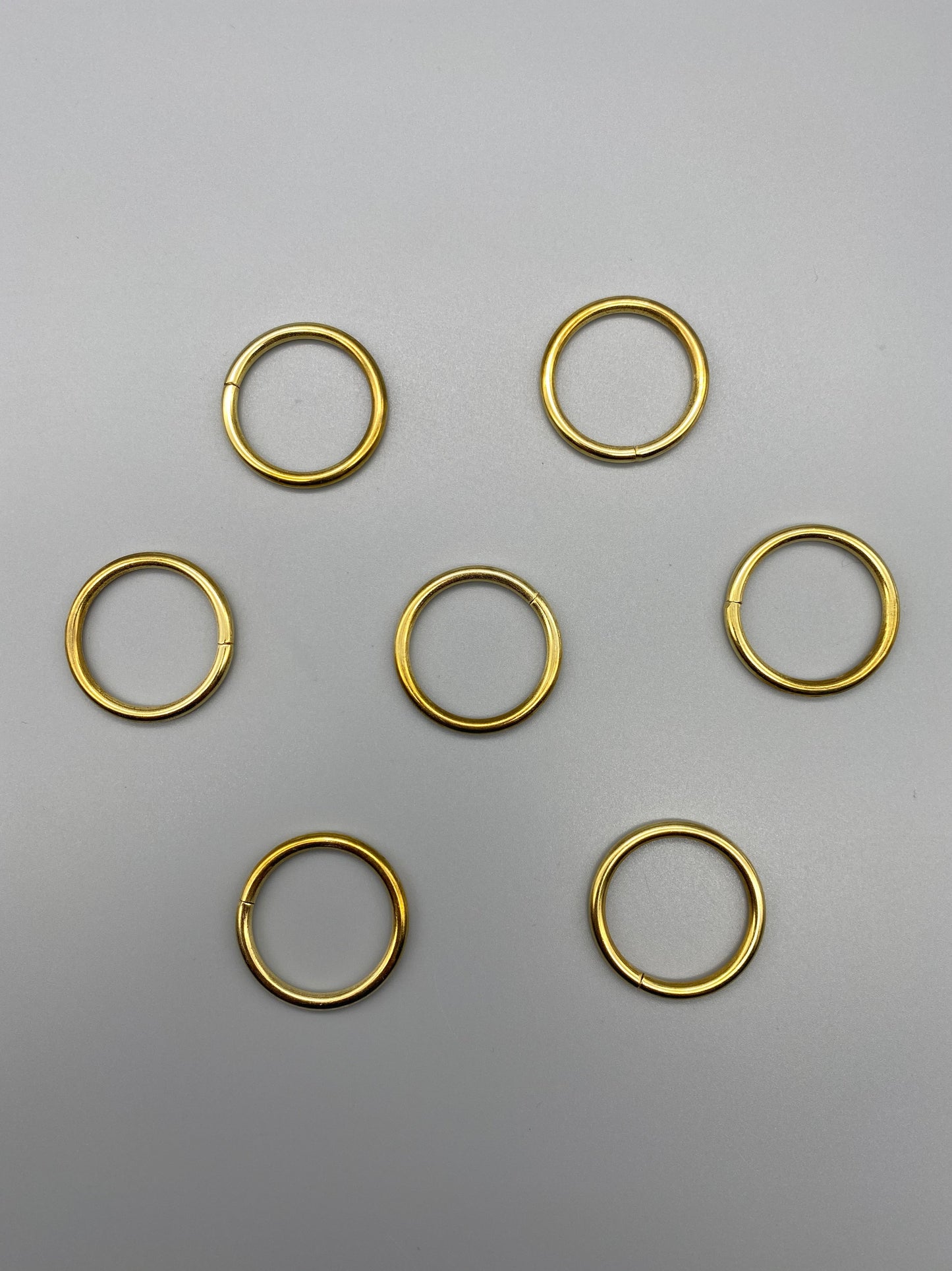 Gold Metal Rings - Inner Diameter 15mm - Pack of 50pcs - Parts4Blinds