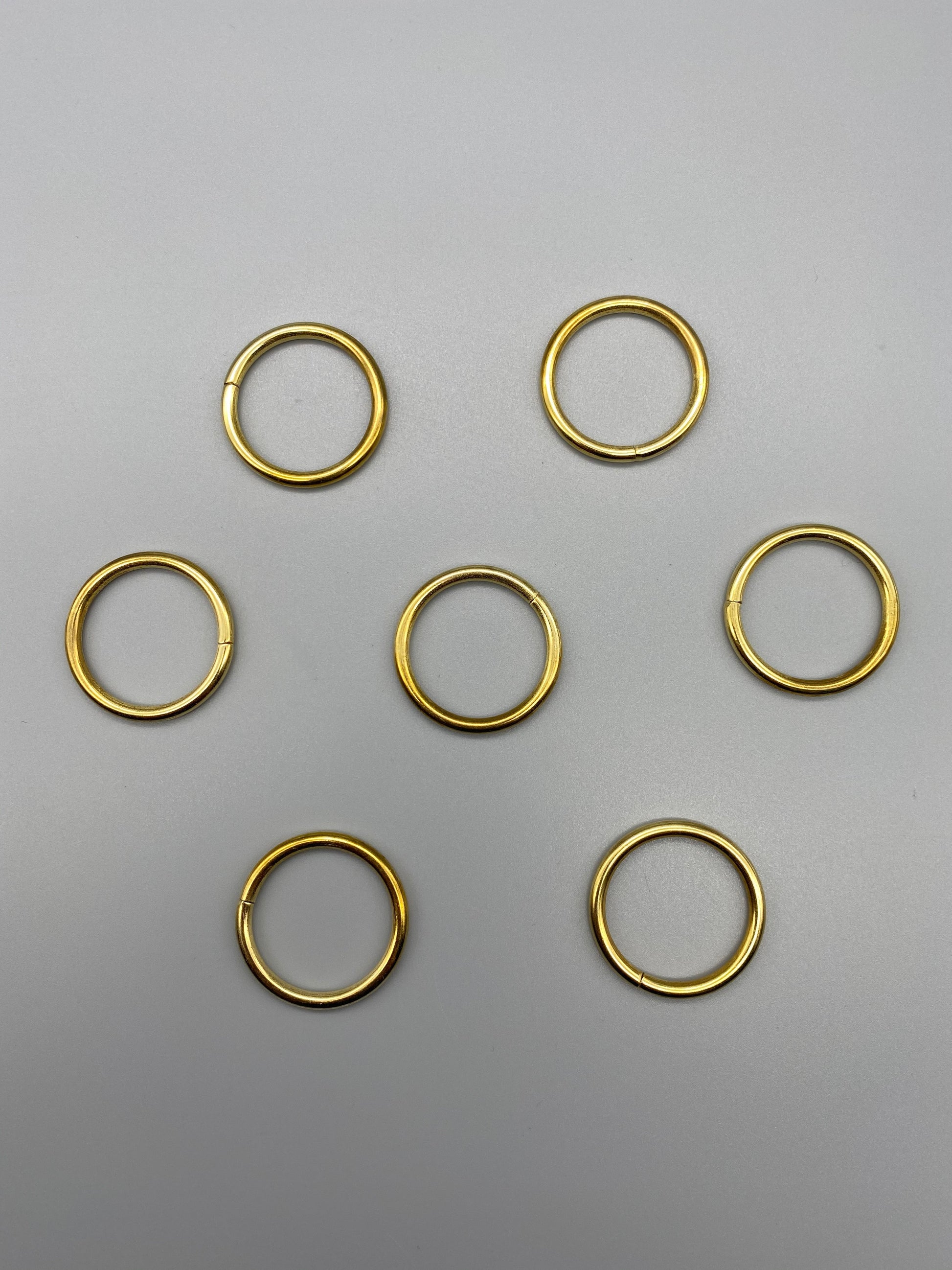 Gold Metal Rings - Inner Diameter 15mm - Pack of 50pcs - Parts4Blinds