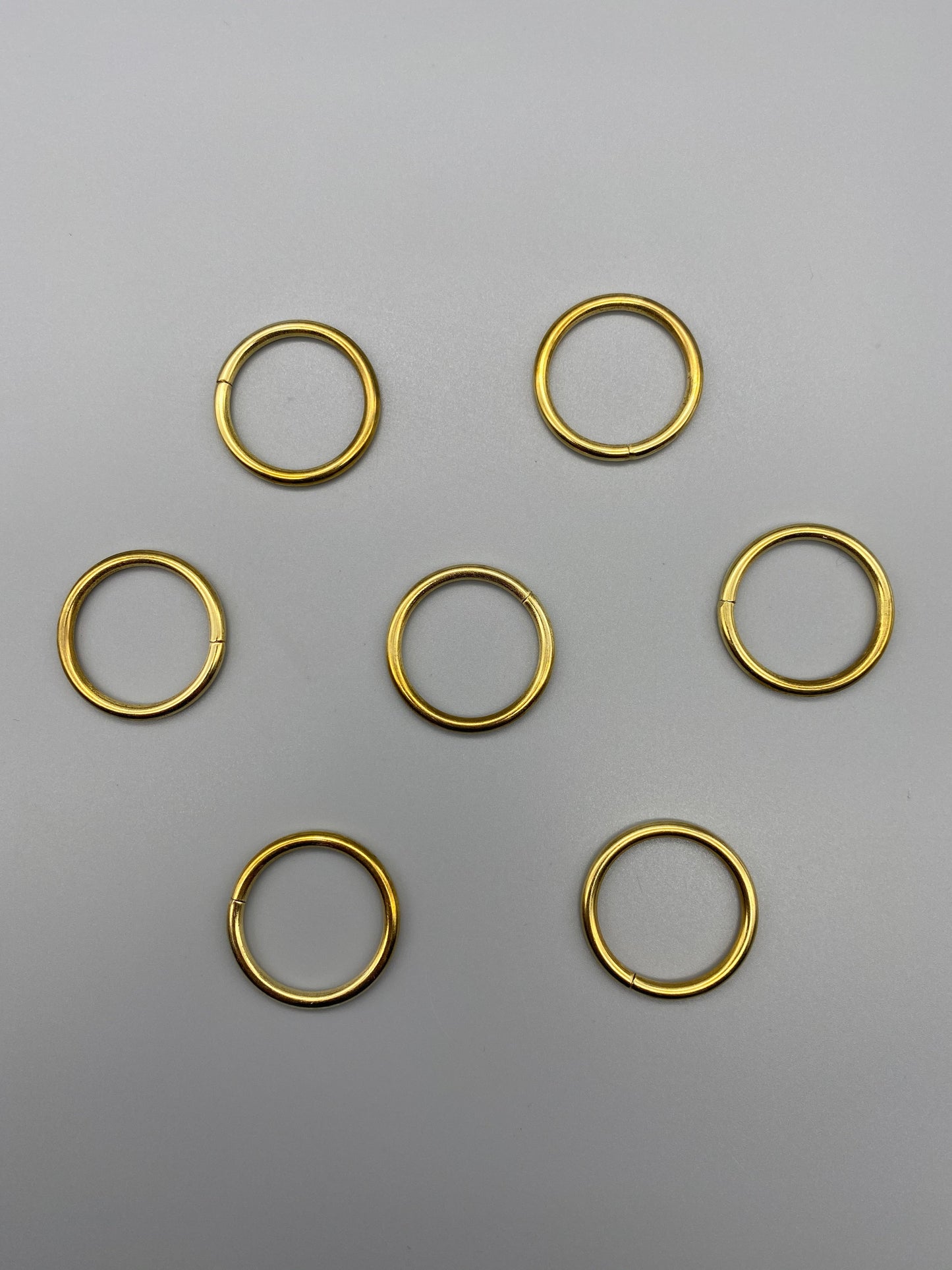 Gold Metal Rings - Inner Diameter 15mm - Pack of 50pcs - Parts4Blinds