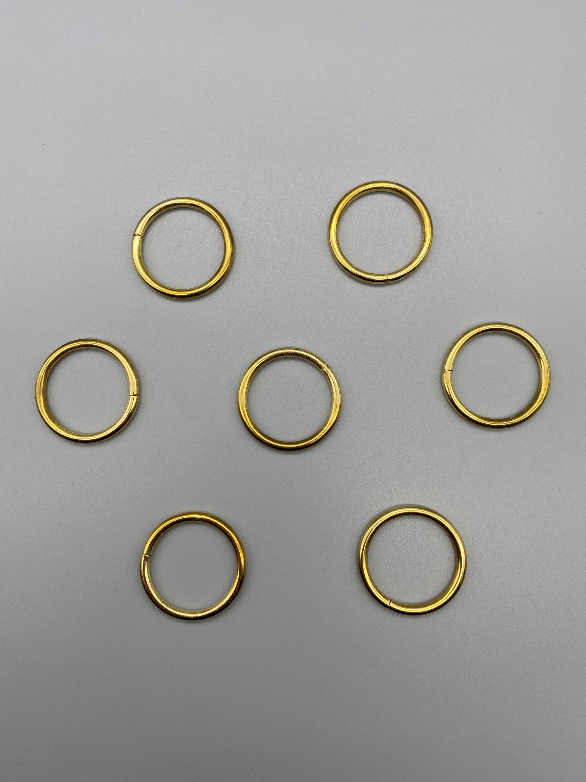 Gold Metal Rings - Inner Diameter 15mm - Pack of 50pcs - Parts4Blinds
