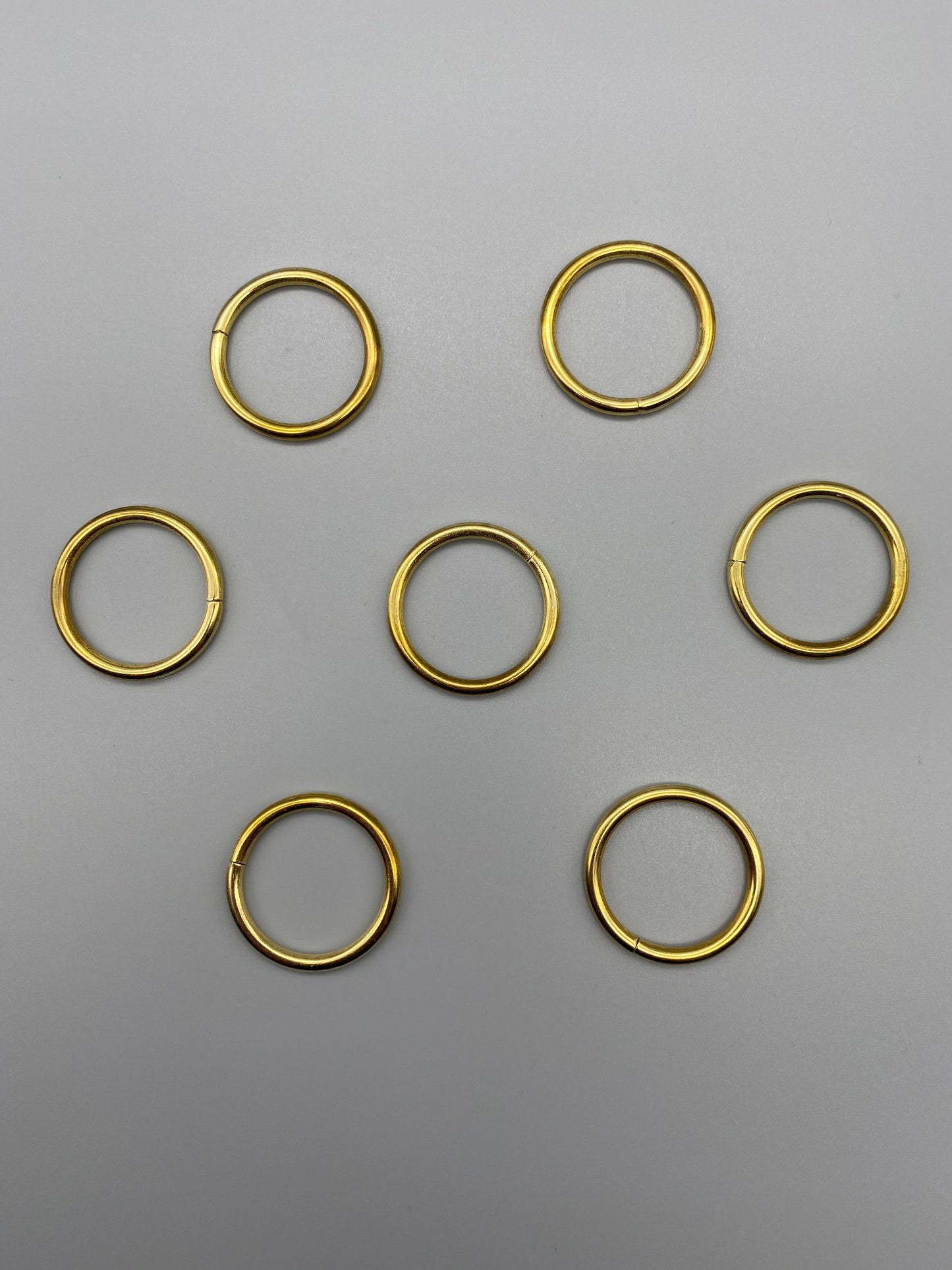 Gold Metal Rings - Inner Diameter 15mm - Pack of 50pcs - Parts4Blinds