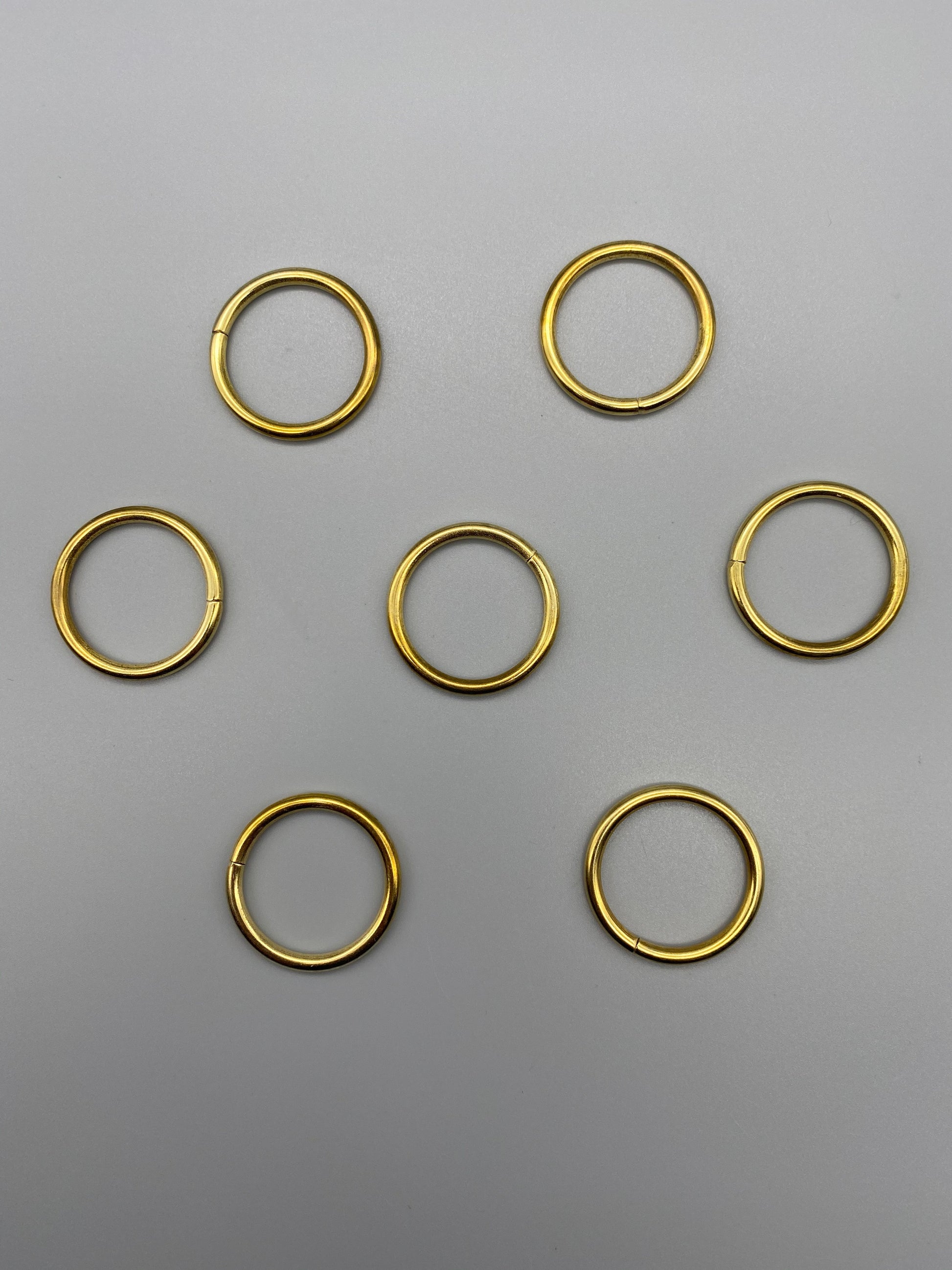 Gold Metal Rings - Inner Diameter 15mm - Pack of 50pcs - Parts4Blinds