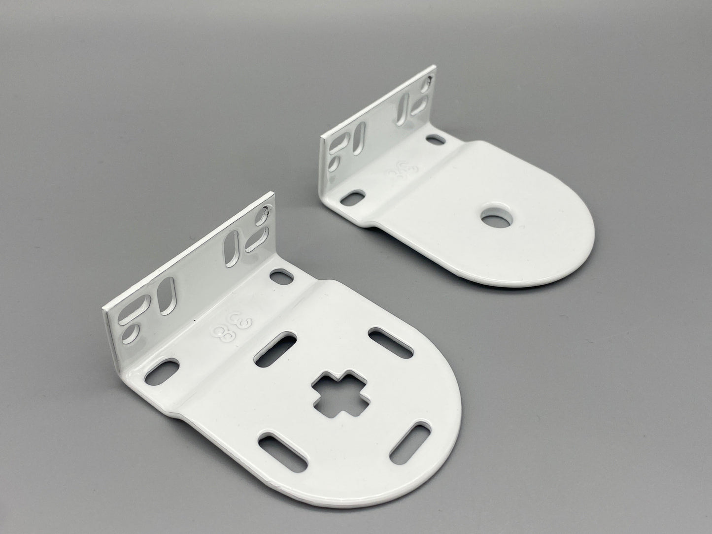 Pair of Replacement Roller Blinds Brackets Set - Metal Brackets - for 38mm System - Parts4Blinds