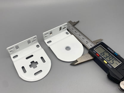 Pair of Replacement Roller Blinds Brackets Set - Metal Brackets - for 32mm System - Parts4Blinds