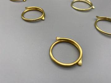 Gold Split Rings - 22mm Inner Diameter - Pack of 50 - Parts4Blinds