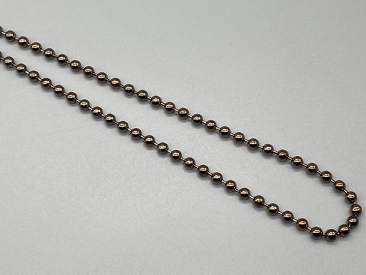 Endless Gunmetal Metal Chain - No.10 Bead Size: 4.5mm - Loop Chain - Parts4Blinds