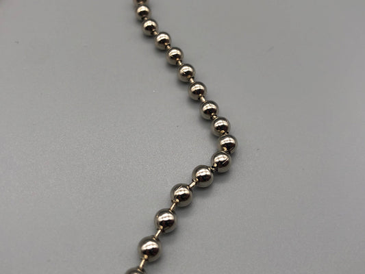 Endless Silver Metal Chain - No.10 Bead Size: 4.5mm Loop - Parts4Blinds