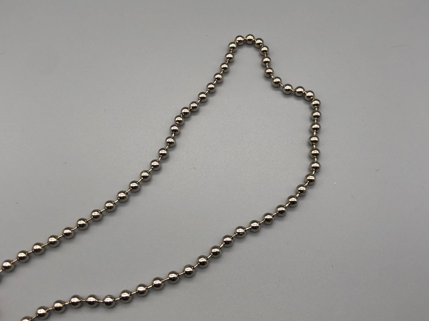 Endless Silver Metal Chain - No.10 Bead Size: 4.5mm Loop - Parts4Blinds
