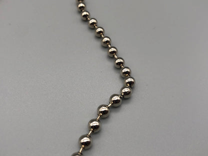 Silver Metal Chain for Vertical Blinds - No.6 Bead Size: 3.2mnm + Free Connector - Parts4Blinds