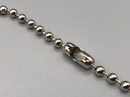 Silver Metal Chain for Vertical Blinds - No.6 Bead Size: 3.2mnm + Free Connector - Parts4Blinds