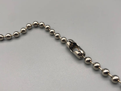 Silver Metal Chain for Vertical Blinds - No.6 Bead Size: 3.2mnm + Free Connector - Parts4Blinds