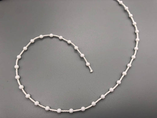 White Plastic Chain for Vertical Blinds - No.10 Bead Size: 4.5mm + Free Connector - Parts4Blinds
