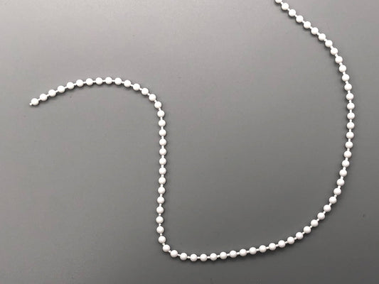 White Plastic Chain for Vertical Blinds - No.6 Bead Size: 3.2mnm + Free Connector - Parts4Blinds