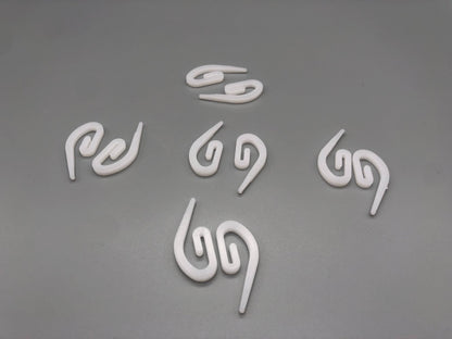 Heavy Duty Curtain Hooks - Durable Plastic Various Pack Sizes - White - Parts4Blinds