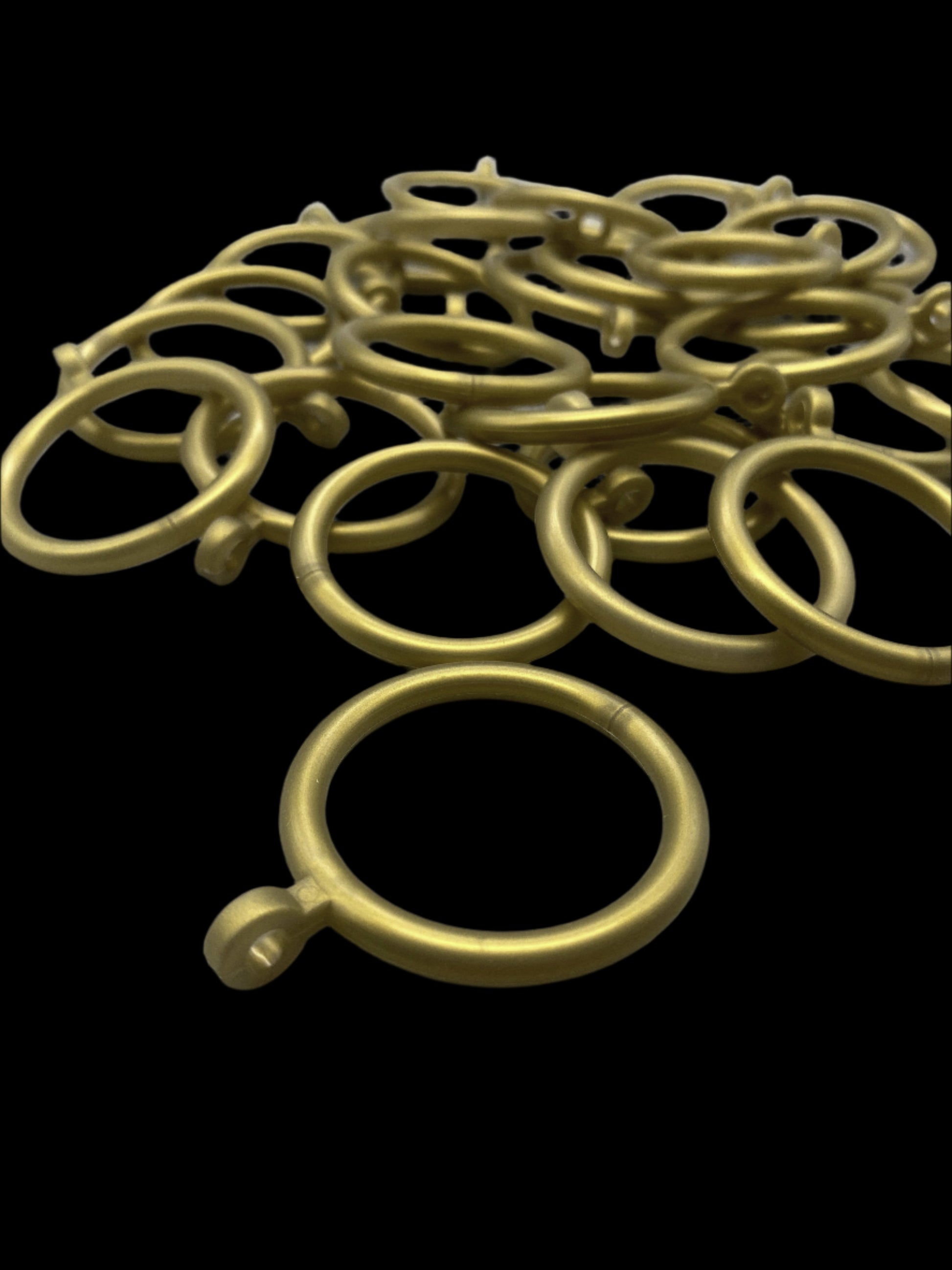 20x Plastic Pole Rings with Fixed Eyelet - For Poles Upto 20mm - Pack of 20pcs - Parts4Blinds