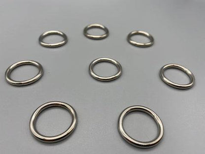 Curtain Rod/Pole Rings Brush Nickel - Inner Diameter 20mm - Solid - Pack of 25 - Parts4Blinds
