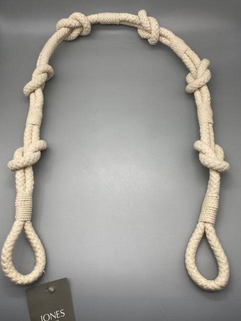 Pair of Coastal Shanklin Rope Tie Band Cotton / Tie Backs - by Jones® - Pair - Parts4Blinds