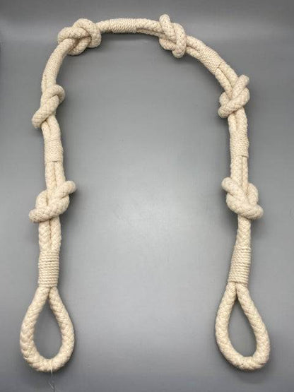 Pair of Coastal Shanklin Rope Tie Band Cotton / Tie Backs - by Jones® - Pair - Parts4Blinds