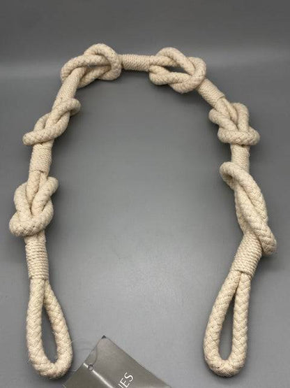 Pair of Coastal Shanklin Rope Tie Band Cotton / Tie Backs - by Jones® - Pair - Parts4Blinds