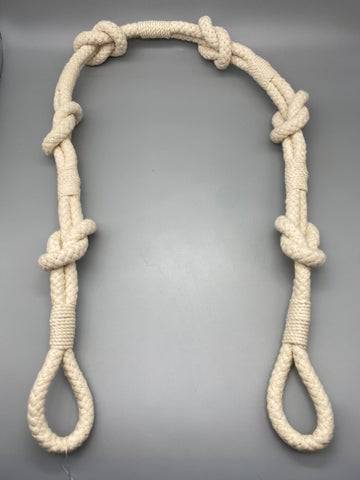Pair of Coastal Shanklin Rope Tie Band Cotton / Tie Backs - by Jones® - Pair - Parts4Blinds