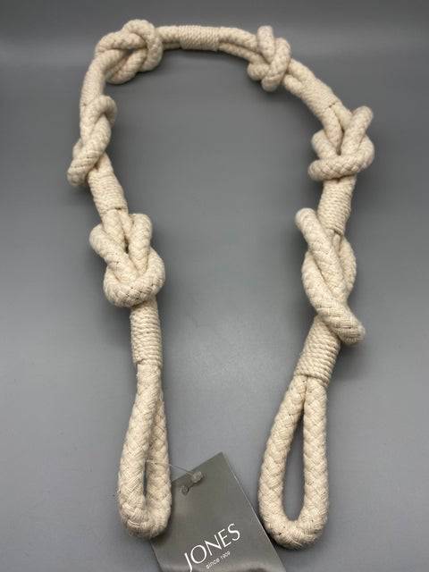 Pair of Coastal Shanklin Rope Tie Band Cotton / Tie Backs - by Jones® - Pair - Parts4Blinds