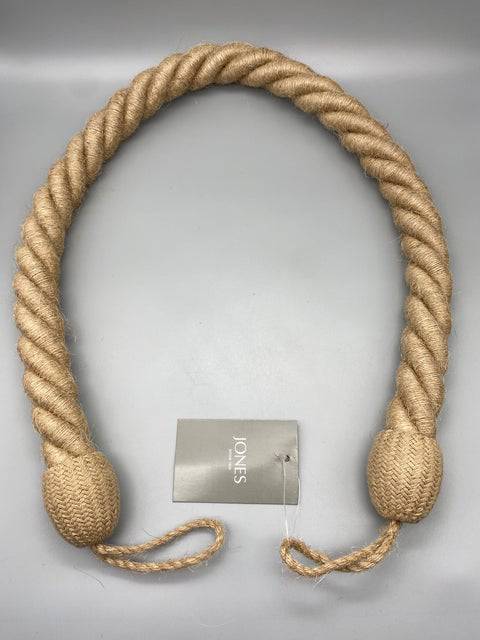 Pair of Luxury Jute Twisted Contemporary Tie Backs - by Jones® - Pair - Parts4Blinds