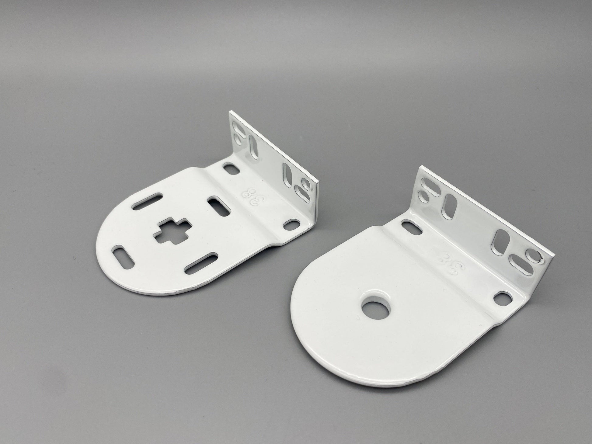 Pair of Replacement Roller Blinds Brackets Set - Metal Brackets - for 38mm System - Parts4Blinds