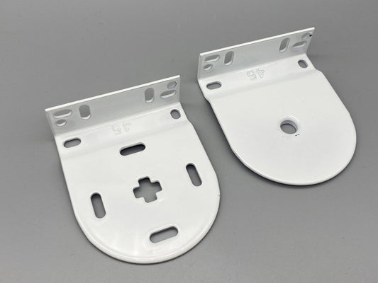 Pair of Replacement Roller Blinds Brackets Set - Metal Brackets - for 45mm System - Parts4Blinds