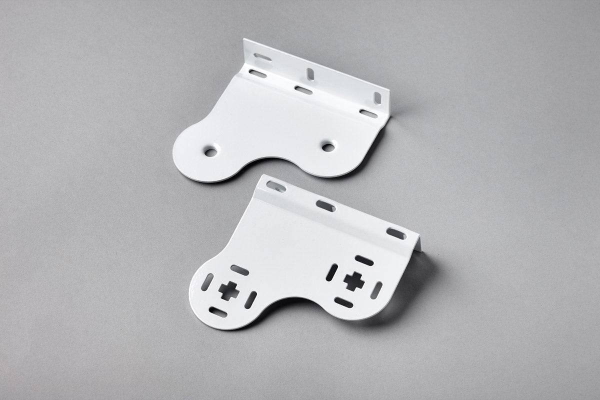 Double Brackets for 32mm Roller Blinds - Coated Metal - Sameside Chain - Pair - Parts4Blinds