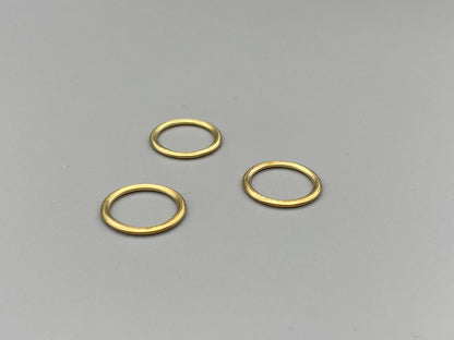 Hollow Brass Metal Rings - Various Sizes / Diameters - Parts4Blinds