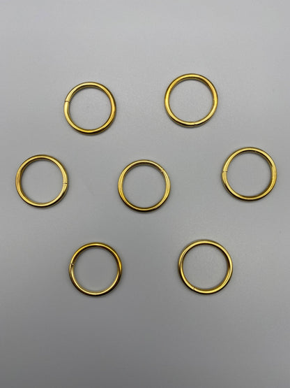 Hollow Brass Metal Rings - Various Sizes / Diameters - Parts4Blinds