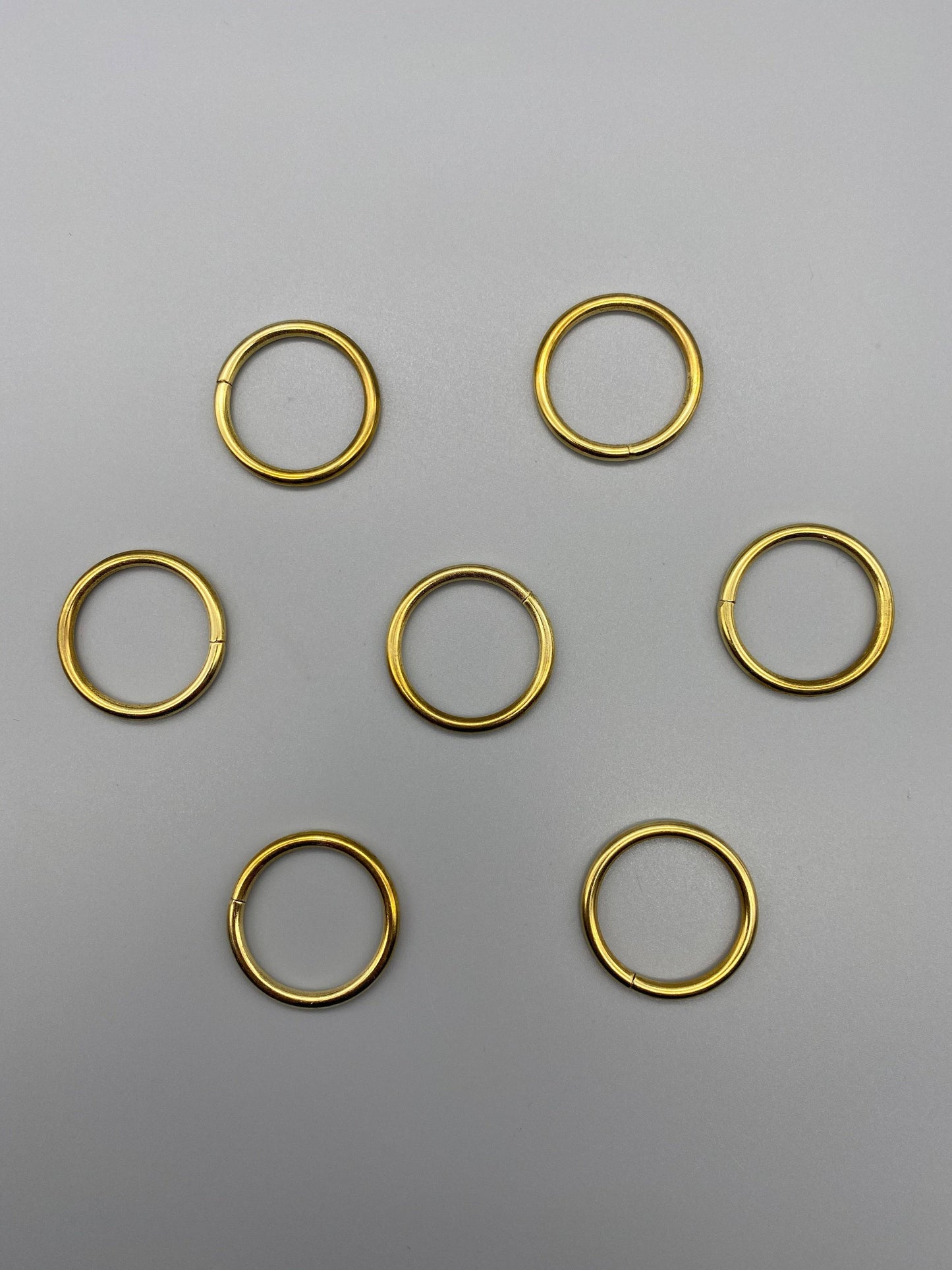 Hollow Brass Metal Rings - Various Sizes / Diameters - Parts4Blinds