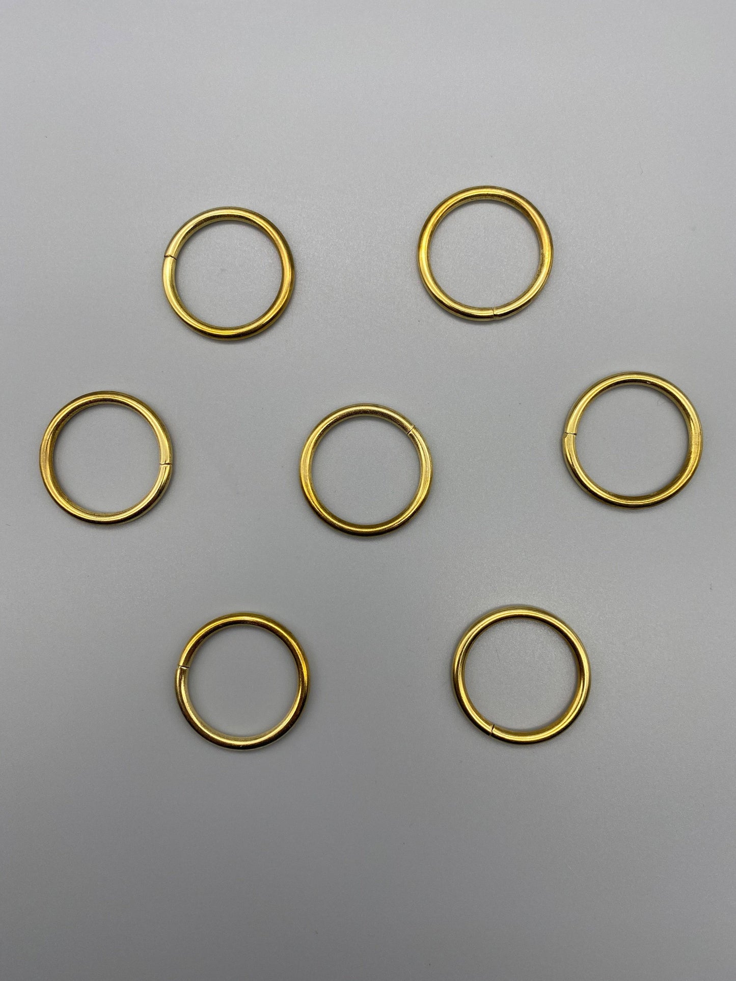 Gold Metal Rings - Inner Diameter 15mm - Pack of 50pcs - Parts4Blinds