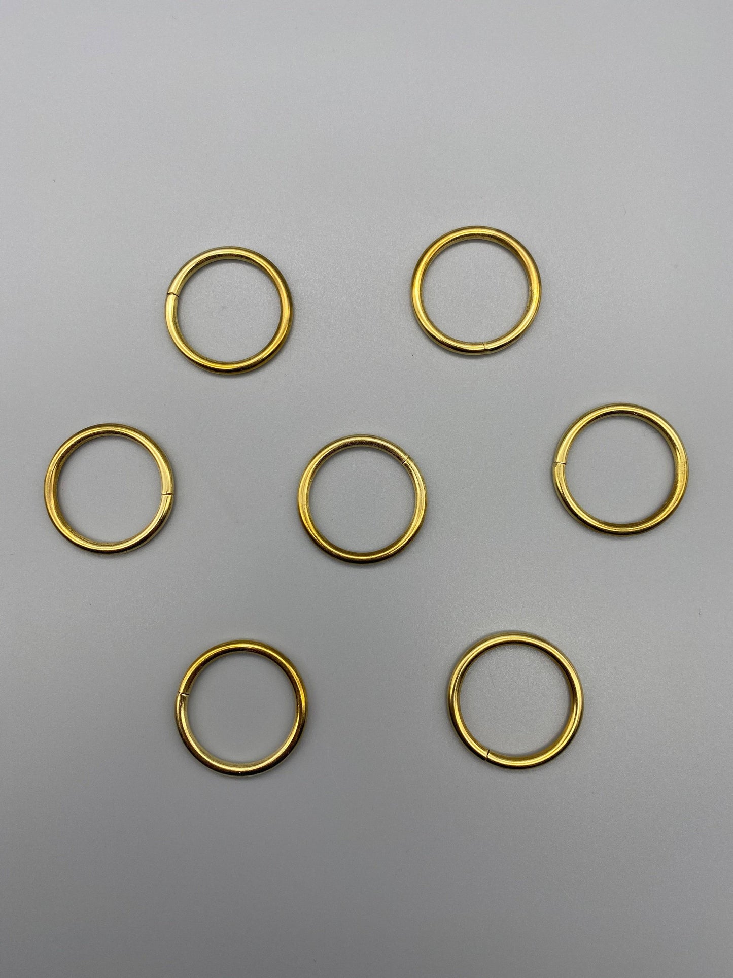 Gold Metal Rings - Inner Diameter 15mm - Pack of 50pcs - Parts4Blinds