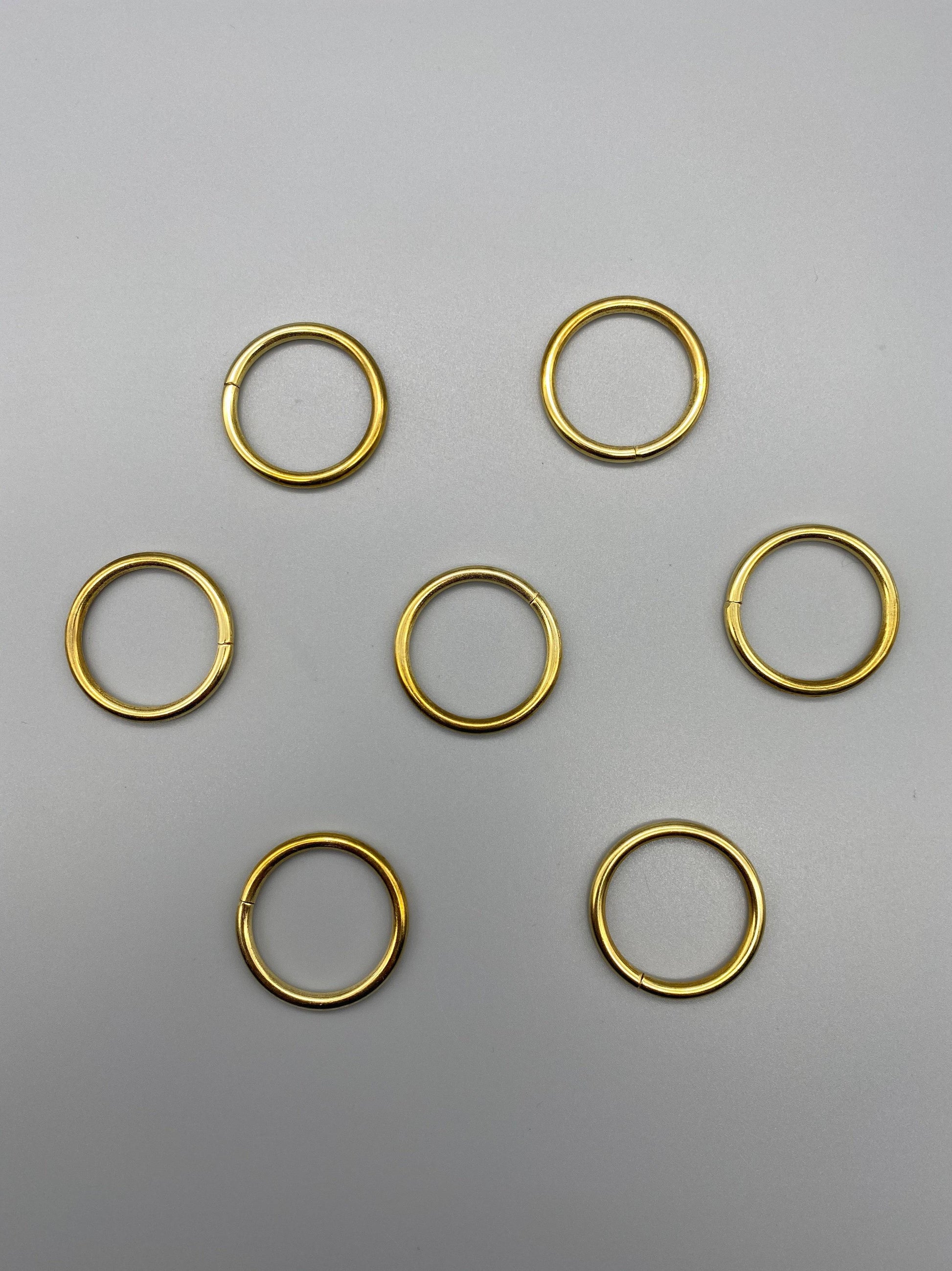 Gold Metal Rings - Inner Diameter 15mm - Pack of 50pcs - Parts4Blinds