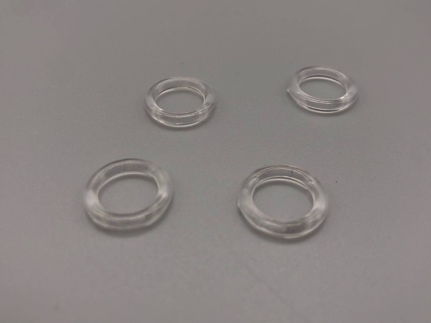 Roman Blinds Rings - Various Sizes - Clear & White Colour - Pack of 100pcs - Parts4Blinds