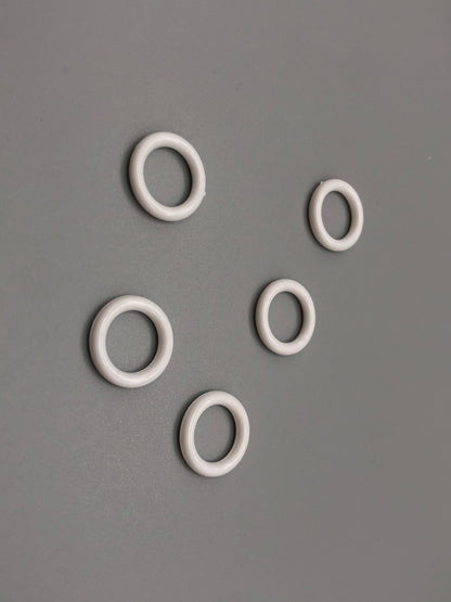 Roman Blinds Rings - Various Sizes - Clear & White Colour - Pack of 100pcs - Parts4Blinds