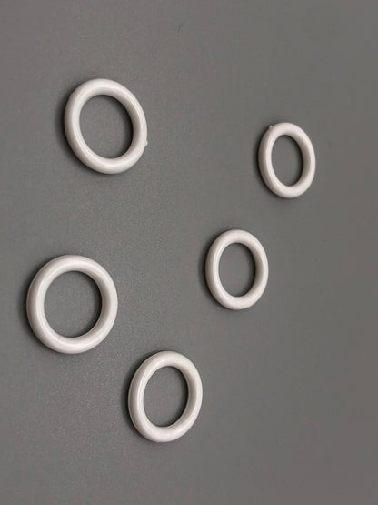 Roman Blinds Rings - Various Sizes - Clear & White Colour - Pack of 100pcs - Parts4Blinds